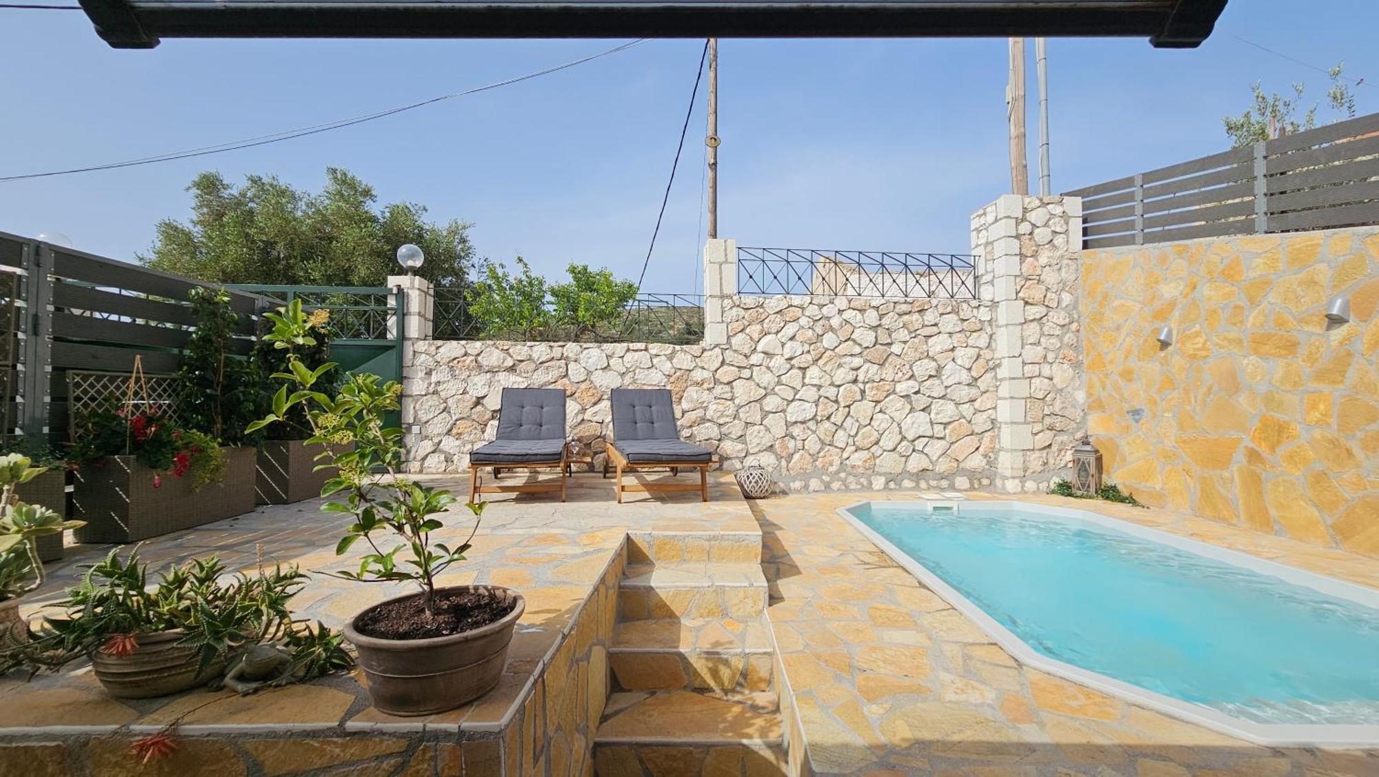Villa Apoplous With Pool Асос Екстер'єр фото