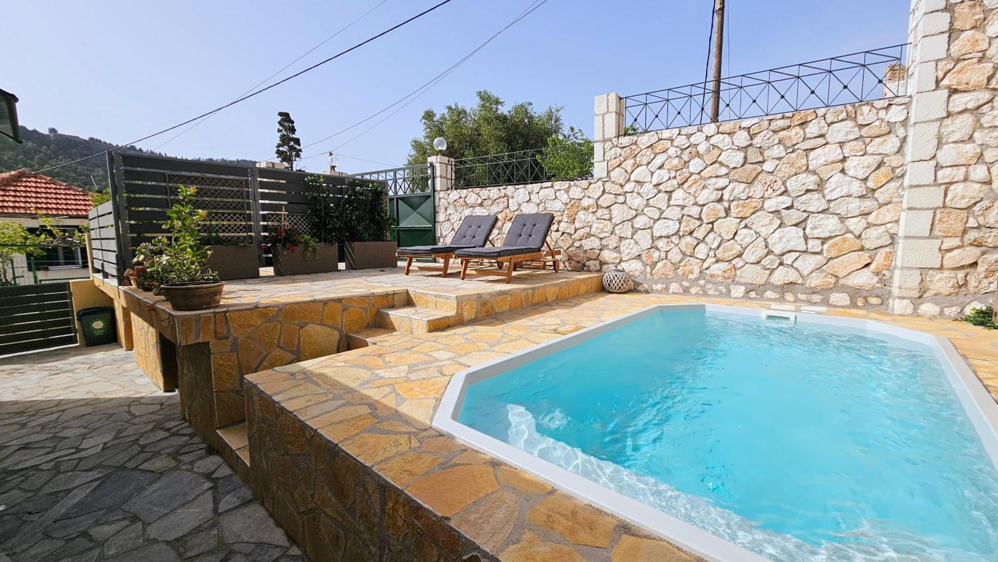 Villa Apoplous With Pool Асос Екстер'єр фото